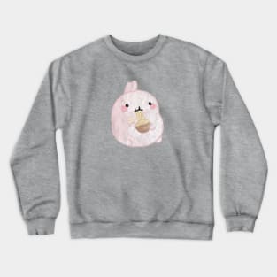 Cute Rabbit Ramen Crewneck Sweatshirt